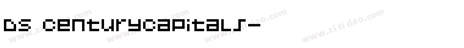 DS CenturyCapitals字体转换